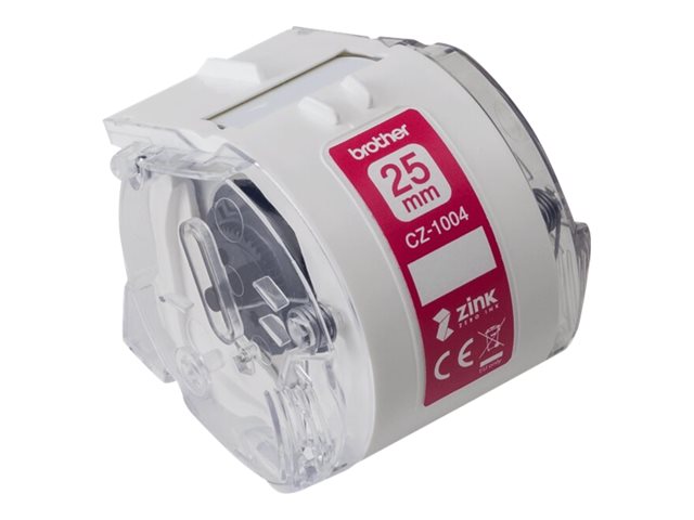 Brother CZ-1004 - Roll (2.54 cm x 5 m) 1 roll(s) continuous labels - for Brother VC-500W