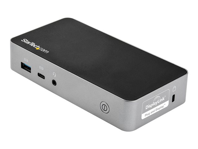 StarTech.com USB-C Dock, Dual Monitor 1080p HDMI Laptop Docking Station, 60W Power Delivery, 1x USB-C, 3x USB-A, Ethernet, Dual HDMI Video Display USB 3.1 Gen 1 Type-C Dock, Mac & Windows - 60W PD With Charging (DK30CHHPDEU) - Docking station - USB-C 3.1 - 2 x HDMI - 1GbE - 90 Watt