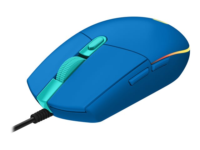 Logitech Gaming Mouse G203 LIGHTSYNC - Mouse - optical - 6 buttons - wired - USB - blue