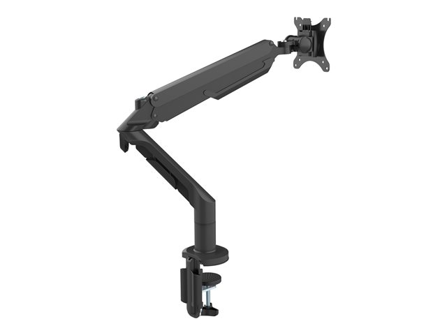 VISION Premium Monitor Desk Arm Mount - LIFETIME WARRANTY - fits display 10-34" with VESA sizes 75 x 75 or 100 x 100 - double-articulated - quick clamp or grommet - rotate to portrait - gas strut - maximum reach 622 mm / 24" - SWL 9 kg / 20 lb - matt