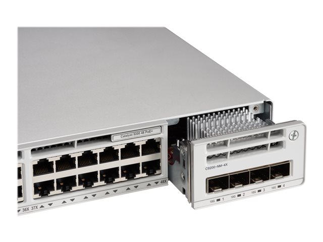 Cisco Catalyst 9200 - Essential Edition - switch - smart - 48 x 10/100/1000 (PoE+) - rack-mountable - PoE+ (740 W)