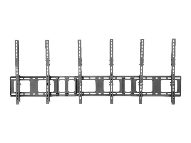 Neomounts NS-WMB300P - Bracket - for 3 LCD displays - black - screen size: 40\"-52\" - wall-mountable