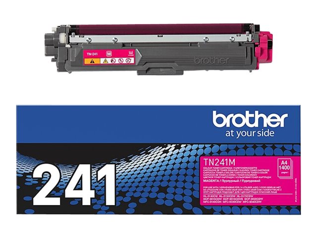 Brother TN241M - Magenta - original - toner cartridge - for Brother DCP-9015, DCP-9020, HL-3140, HL-3150, HL-3170, MFC-9140, MFC-9330, MFC-9340