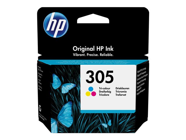 HP 305 - 2 ml - colour (cyan, magenta, yellow) - original - ink cartridge - for Deskjet 1255, 23XX, 27XX, 41XX, DeskJet Plus 41XX, ENVY 60XX, 64XX, ENVY Pro 64XX