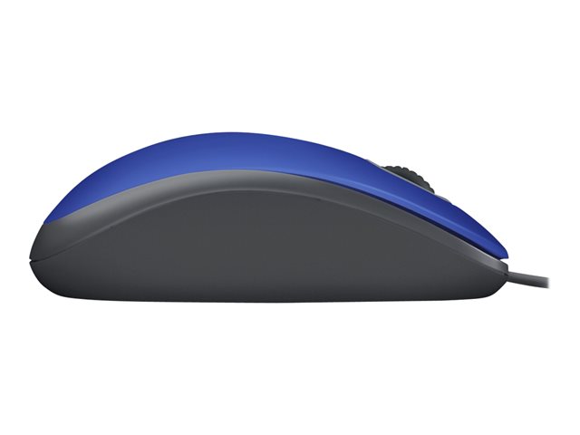 Logitech M110 Silent - Mouse - right and left-handed - optical - 3 buttons - wired - USB-A - mid grey