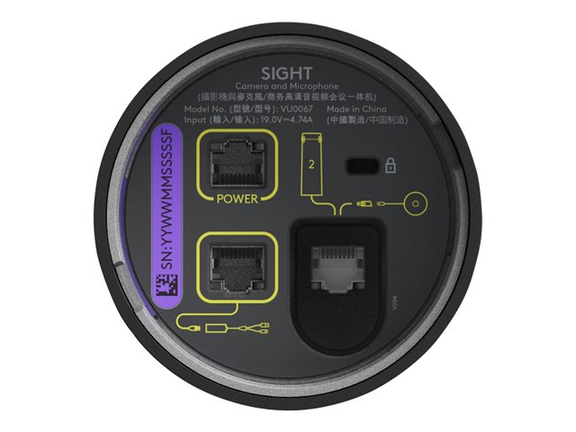 Logitech Sight - Conference camera - colour - 4K - audio - wired - PoE Plus