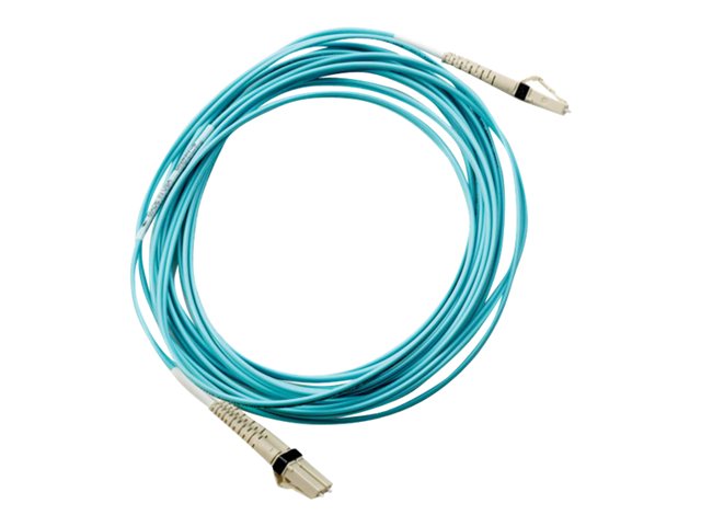 HPE - Network cable - LC multi-mode (M) to LC multi-mode (M) - 1 m - fibre optic - 50 / 125 micron - OM3 - for HPE SN3600B 32, SN6610C 32, SN6710C 64, SN6720C 64, SN6750, SN8500C/SN8700C 48, SN8700C 64