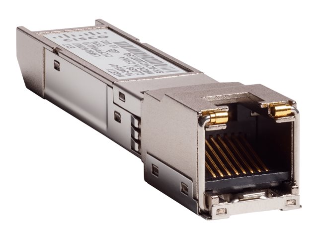 Cisco Small Business MGBT1 - SFP (mini-GBIC) transceiver module - 1GbE - 1000Base-T - RJ-45 - for Business 110 Series, 220 Series, 350 Series, Small Business SF350, SF352, SG250, SG350