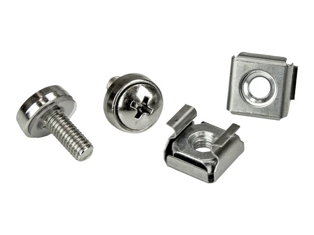 StarTech.com M5 Mounting Screws and Cage Nuts for Server Rack Cabinet - Pack of 100 Server Rack Screws (CABSCREWM52) - Rack screws and nuts (pack of 100) - for P/N: RACK-18U-20-WALL-OA, RACK-21U-20-WALL-OA, RACK-24U-20-WALL-OA, SHELF-2U-20-CENTER-V