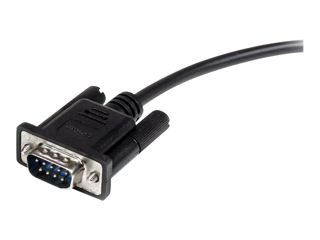 StarTech.com 3m Black Straight Through DB9 RS232 Serial Cable - DB9 RS232 Serial Extension Cable - Male to Female Cable (MXT1003MBK) - Serial extension cable - DB-9 (M) to DB-9 (F) - 3 m - black - for P/N: 1P3FPC-USB-SERIAL, IC232TTL, ICUSB2324I, ICUSB232D, ICUSB232IS, ICUSB232V2