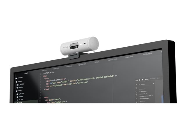 Logitech BRIO 500 - Webcam - colour - 1920 x 1080 - 1080p, 720p - audio - USB-C