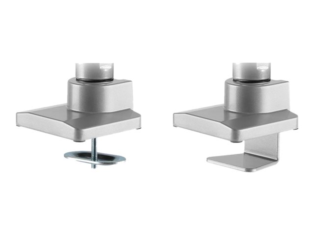 Neomounts NM-D775DX - Mounting kit - full-motion - for 2 LCD displays - silver - screen size: 10\"-32\" - clamp mountable, grommet, desk-mountable
