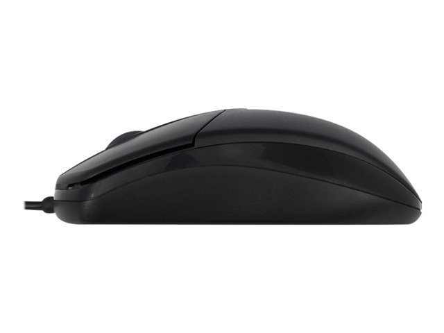 ACT AC5005 - Muis - rechts- en linkshandig - optisch - 2 knoppen - met bekabeling - USB - zwart - hangdoos