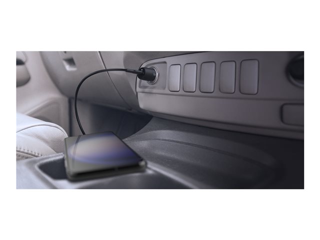 30W USB PD CAR CHARGER WITH PPS W/PVC,C-C, 1M BLK