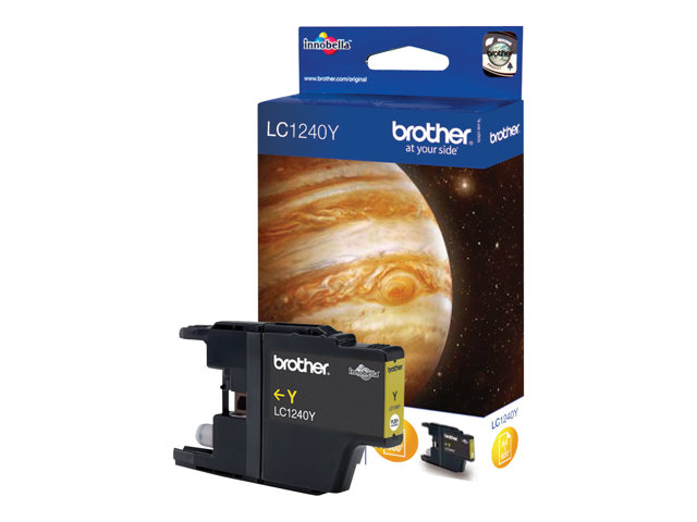 Brother LC1240Y - Yellow - original - ink cartridge - for Brother DCP-J525, J725, J925, MFC-J430, J5910, J625, J6510, J6710, J6910, J825