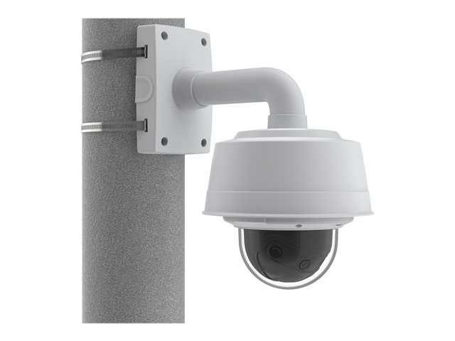 AXIS T91B67 - Camera mounting bracket - pole mountable - outdoor, indoor - white - for AXIS T94A01, T94B02, T94F01, T94K01, T94M01, T94M02, T94T01, T94T02, T94V01, P37 Series