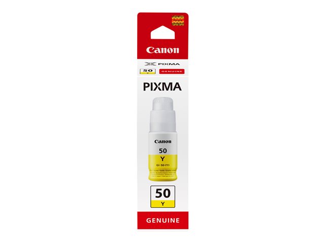 Canon GI 50 Y - Yellow - original - ink refill - for PIXMA G5050, G6050, G7050, GM2050, GM4050