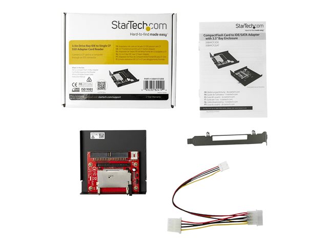 StarTech.com 3.5in Drive Bay IDE to Single CF SSD Adapter Card Reader (35BAYCF2IDE) - Card reader - 3.5\" (CF I, CF II, Microdrive) - IDE