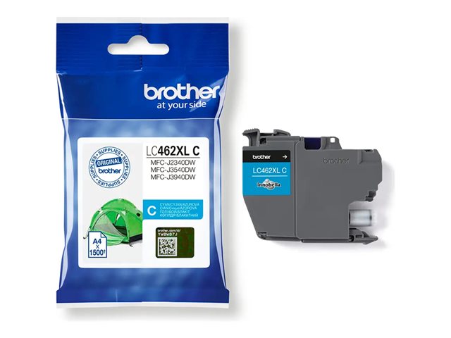 Brother LC462XLC - High capacity - cyan - original - ink cartridge - for Brother MFC-J2340DW, MFC-J3540DW, MFC-J3940DW