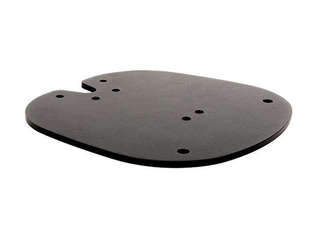 B-TECH - Mounting component (bolt-down floor base) - fixed - heavy duty steel - black