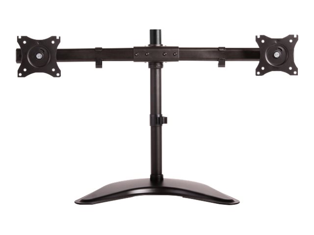 Neomounts NM-D335D - Stand - full-motion - for 2 LCD displays - black - screen size: 10\"-27\" - desktop stand, clamp mountable, grommet, desk-mountable