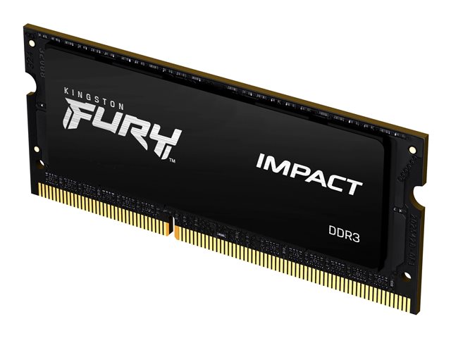 Kingston FURY Impact - DDR3L - module - 8 GB - SO-DIMM 204-pin - 1866 MHz / PC3L-14900 - CL11 - 1.35 / 1.5 V - unbuffered - non-ECC - black