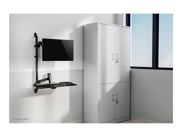 Neomounts WL90-325BL1 - Mounting kit (full motion arm) - sit-stand workstation - for LCD display / PC equipment - steel - black - screen size: 17\"-32\" - wall-mountable