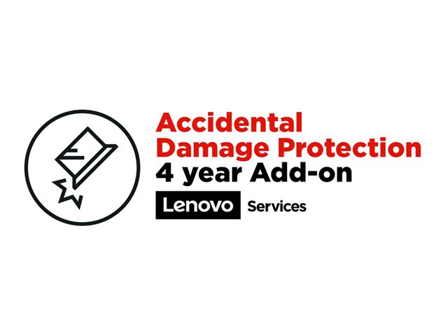 Lenovo Accidental Damage Protection - Accidental damage coverage - 4 years - for ThinkPad C14 Gen 1 Chromebook, L13 Yoga Gen 4, L15 Gen 4, T14 Gen 4, T14s Gen 4