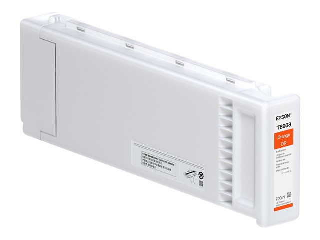 Epson UltraChrome GS3 with Red T8908 - 700 ml - orange - original - ink cartridge - for SureColor SC-S80600