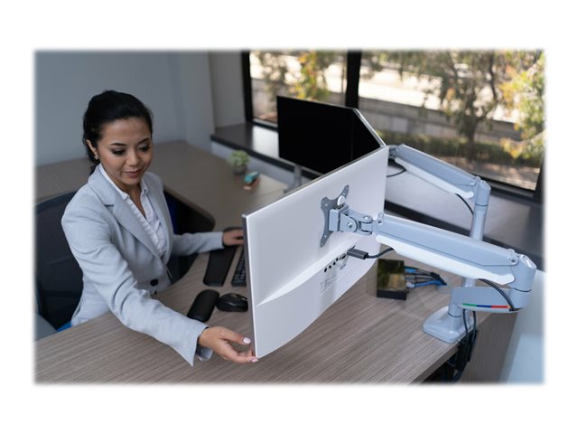 Kensington SmartFit One-Touch Single Monitor Arm - Mounting kit - adjustable arm - for Monitor - aluminium, plastic, steel - screen size: 13\"-32\" - desktop, C-clamp, grommet, desk-mountable