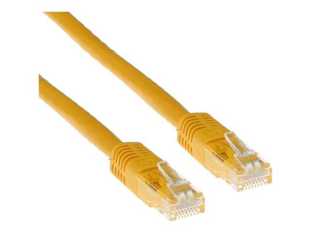 ACT - Verbindingskabel - RJ-45 (M) naar RJ-45 (M) - 2 m - UTP - CAT 6 - geel, RAL 1023