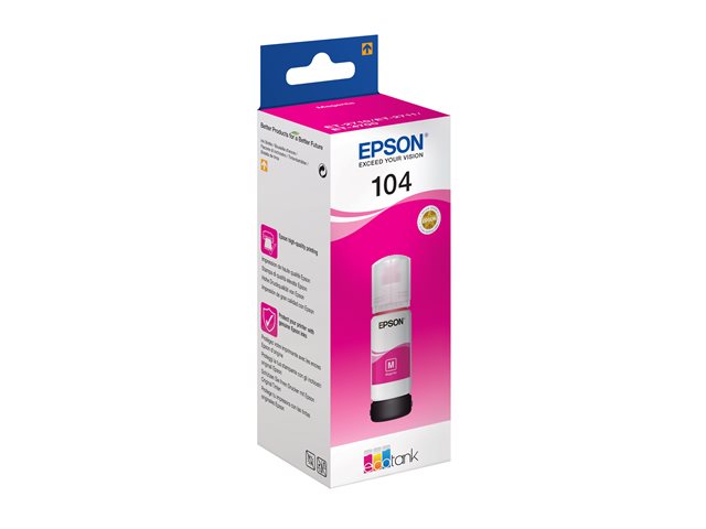 Epson EcoTank 104 - 65 ml - magenta - original - ink tank - for EcoTank ET-14100, 1810, 2721, 2810, 2811, 2812, 2814, 2815, 2820, 2821, 2825, 2826, 4800