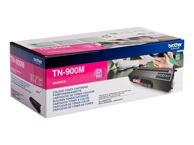 Brother TN900M - Magenta - original - toner cartridge - for Brother HL-L9200CDWT, HL-L9300CDWT, HL-L9300CDWTT, MFC-L9550CDW, MFC-L9550CDWT
