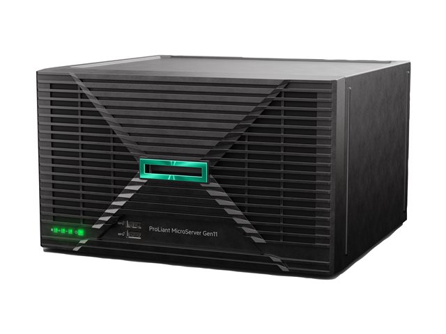 HPE ProLiant MicroServer Gen11 - Server - ultra micro tower 1-way - 1 x Xeon 6325P / up to 5.2 GHz - RAM 32 GB - SATA - non-hot-swap 3.5\" bay(s) - HDD 2 x 4 TB - Gigabit Ethernet - no OS - monitor: none - Smart Choice