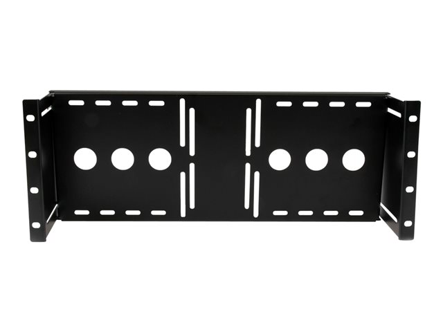StarTech.com 4U Universal VESA LCD Monitor Mounting Bracket for 19-inch Rack or Cabinet - TAA Compliant - Cold-Pressed Steel Bracket (RKLCDBK) - Mounting kit - for LCD display - solid cold pressed steel - black - screen size: 19\" - for P/N: CABSCRWS1224, RK2433BKM, RK2537BKM, RK3236BKF, RK4236BKB, RK4242BK24, RK4242BK30
