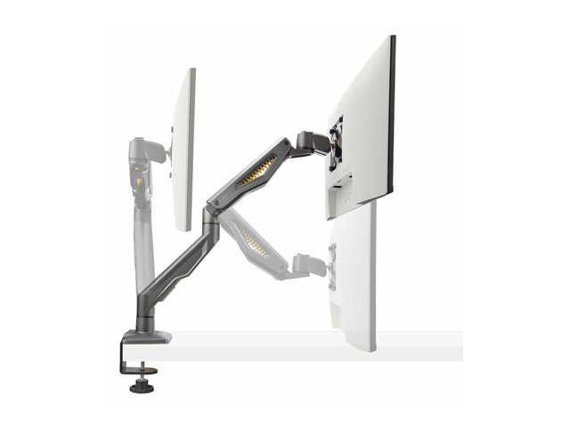 StarTech.com Desk Mount Monitor Arm, Up To 32\" Display, C-Clamp, TAA - Mounting kit (articulating arm, C-clamp) - for Monitor - plastic, steel - black - screen size: 17\"-27\" - desk-mountable - TAA Compliant