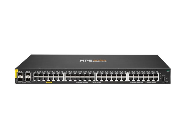 HPE Aruba Networking CX 6000 48p 10M/100M/1G Class4 PoE 4p SFP 1G 370W Switch
