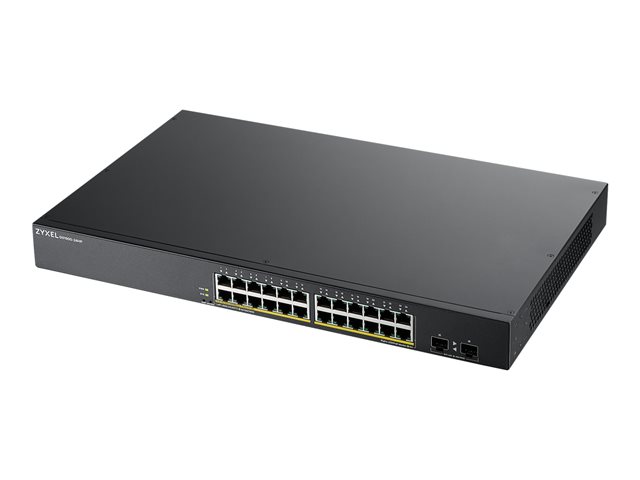 Zyxel GS1900-24HPv2 - Switch - smart - 24 x 10/100/1000 (PoE) + 2 x 10/100/1000 - rack-mountable, wall-mountable - PoE (170 W)