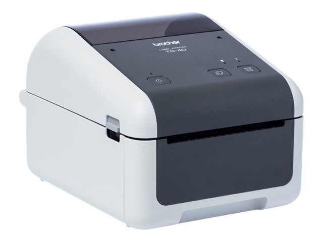 Brother TD-4210D - Label printer - direct thermal - Roll (11.8 cm) - 203 dpi - up to 127 mm/sec - USB 2.0, serial - white, grey