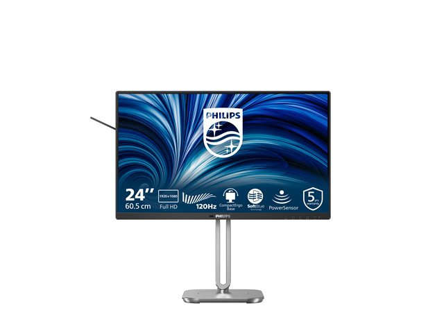 24\", FHD, 120Hz, HAS, PS/LS, AntiBL (HW), USB: 3A+1C(15W), 2x2W Speakers