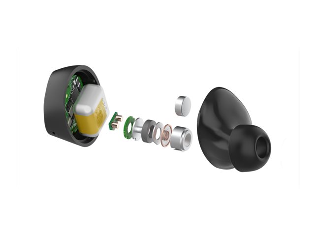 Belkin SoundForm Bolt - True wireless earphones with mic - in-ear - Bluetooth - black - for Apple iPhone 14, 14 Plus, 14 Pro, 14 Pro Max, Samsung Galaxy S22 5G, S22 Ultra 5G, S22+ 5G