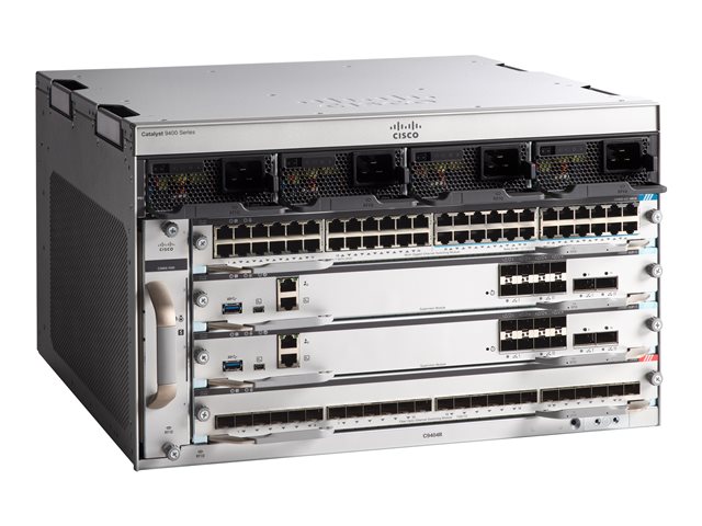 Cisco Catalyst 9404R - Switch - side to side airflow - rack-mountable