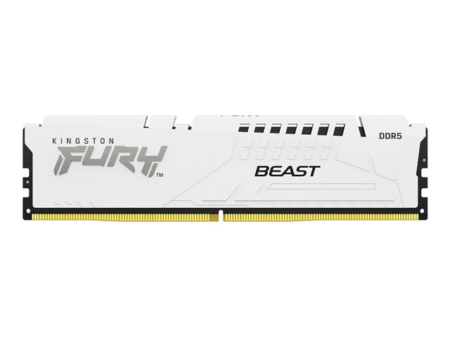 Kingston FURY Beast - DDR5 - module - 16 GB - DIMM 288-pin - 6000 MHz / PC5-48000 - CL36 - 1.35 V - unbuffered - on-die ECC - white