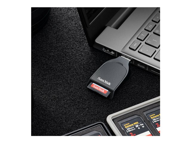SanDisk QuickFlow - Card reader (SDXC UHS-I, SDHC UHS-I, SDXC, SDHC, SD) - USB 3.2 Gen 1