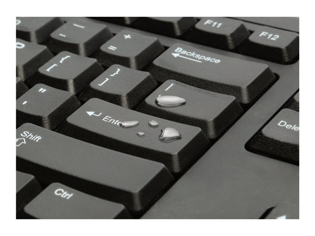 Kensington ValuKeyboard - Keyboard - USB - UK - black