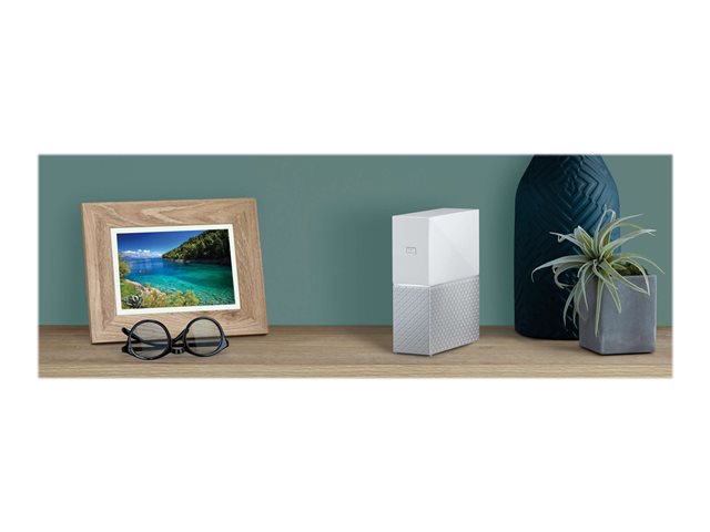 WD My Cloud Home WDBVXC0040HWT - Personal cloud storage device - 4 TB - HDD 4 TB x 1 - RAM 1 GB - Gigabit Ethernet