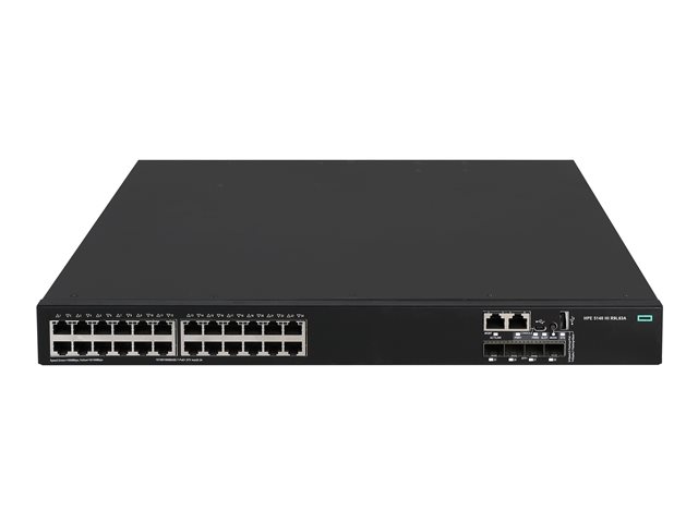 HPE FlexNetwork 5140 HI - Switch - 1-slot - L3 - Managed - 24 x 10/100/1000 + 4 x 10 Gigabit SFP+ - side to back airflow - rack-mountable - PoE+