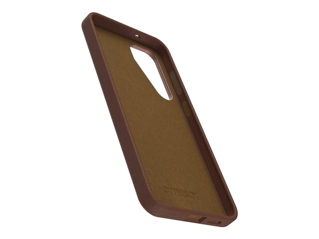 OtterBox Symmetry Series - Back cover for mobile phone - cactus leather - rich adobe (brown) - for Samsung Galaxy S25+