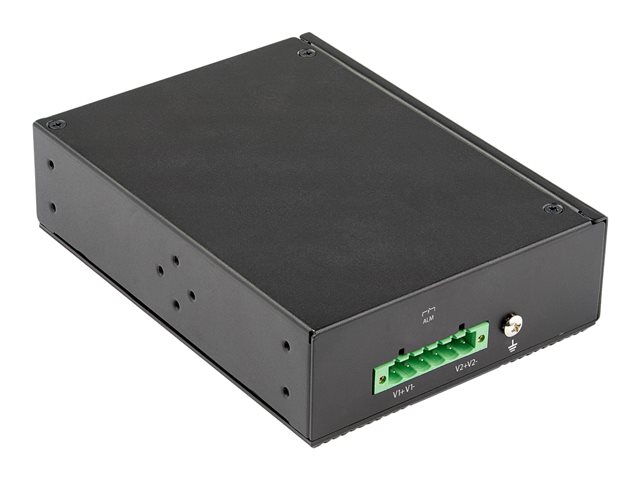 StarTech.com Industrial 8 Port Gigabit PoE Switch, 30W, Power Over Ethernet Switch, Gigabit Ethernet GbE PoE+ Unmanaged Switch, Rugged High Power Gigabit Network Switch IP-30, -40C to 75C - Gigabit Ethernet PoE (IESC1G80UP) - Switch - unmanaged - 8 x 10/100/1000 (PoE+) - DIN rail mountable, wall-mountable - PoE+ (200 W) - DC power