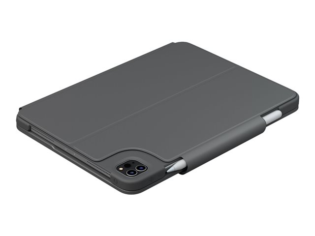 Logitech Slim Folio Pro - Keyboard and folio case - backlit - wireless - Bluetooth LE - QWERTZ - Swiss - for Apple 11-inch iPad Pro (1st generation, 2nd generation)